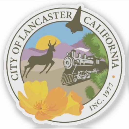 アメリカ合衆国カリフォルニア州ランカスターのシール シール (正面)