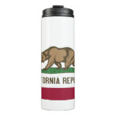 アメリカ合衆国カリフォルニア州州州旗とサーマルタンブラー タンブラー (正面)