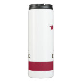 アメリカ合衆国カリフォルニア州州州旗とサーマルタンブラー タンブラー (裏面)