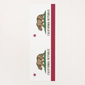 アメリカ合衆国カリフォルニア州旗を持つ愛国的なヨガマット ヨガマット (裏面)