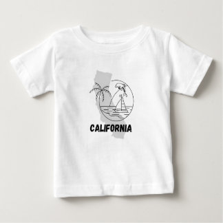 アメリカ合衆国カリフォルニア ベビーTシャツ