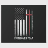 アメリカ合衆国キリスト教国旗Fに対するアメリカのキリスト教信仰 ラッピングペーパー (フラット)