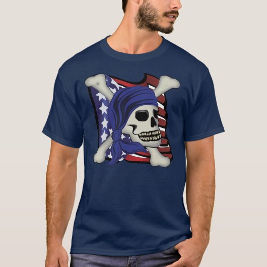 アメリカ合衆国クロスボーン Tシャツ (正面)
