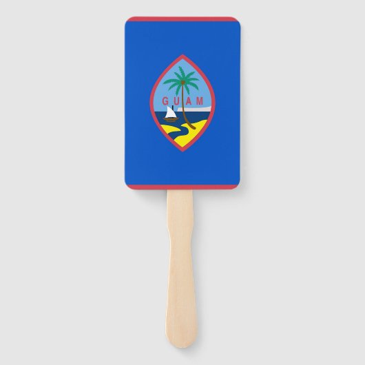 アメリカ合衆国グアム国旗とハンドファンのセット ハンドファン (裏面)