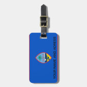 アメリカ合衆国グアム国旗と荷物タグ ラゲッジタグ (正面縦)