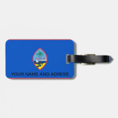 アメリカ合衆国グアム国旗と荷物タグ ラゲッジタグ (裏面横)