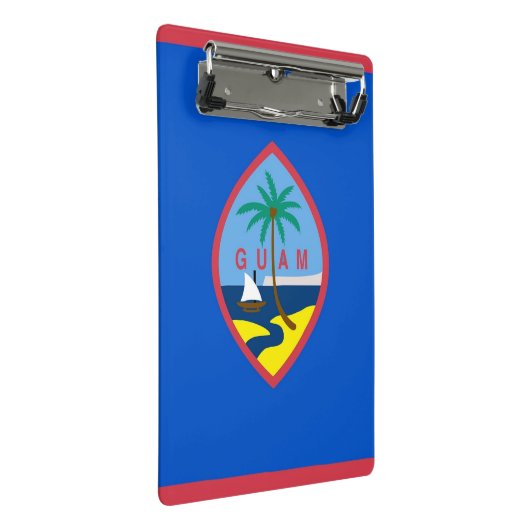 アメリカ合衆国グアム国旗を持つミニクリップボード ミニクリップボード (アングル)