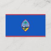 アメリカ合衆国グアム国旗を持つ名刺 名刺 (裏面)