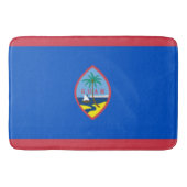 アメリカ合衆国グアム国旗を掲げた大浴場 バスマット (正面)