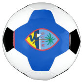 アメリカ合衆国グアム国旗を掲げた愛国的なサッカーボール サッカーボール (回転)