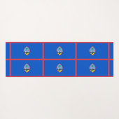 アメリカ合衆国グアム国旗を掲げた愛国的なヨガマット ヨガマット (裏面(横))