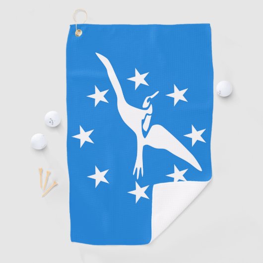 アメリカ合衆国コーパスクリスティシティ国旗を持つゴルフタオル ゴルフタオル (インサイチュ)