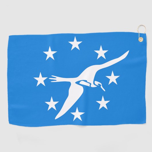 アメリカ合衆国コーパスクリスティシティ国旗を持つゴルフタオル ゴルフタオル (横)