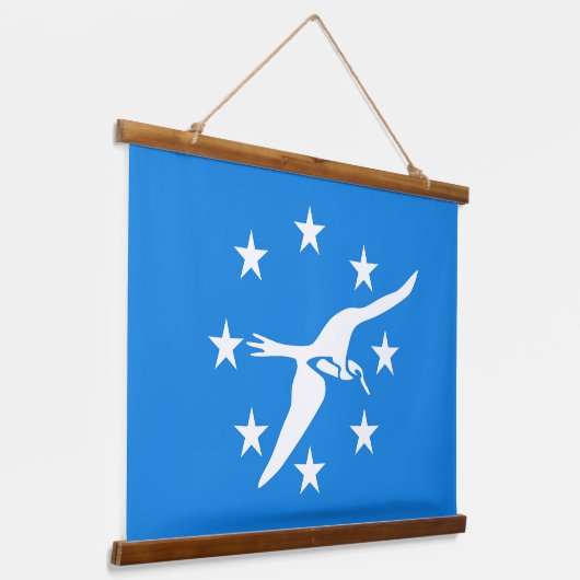 アメリカ合衆国コーパスクリスティ国旗を掲げたウォールタペストリー 吊り下げ型タペストリー (傾斜あり)