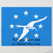 アメリカ合衆国コーパスクリスティ国旗を掲げたフライヤー チラシ (正面)