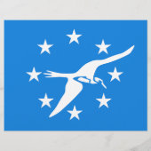 アメリカ合衆国コーパスクリスティ国旗を掲げたフライヤー チラシ (裏面)