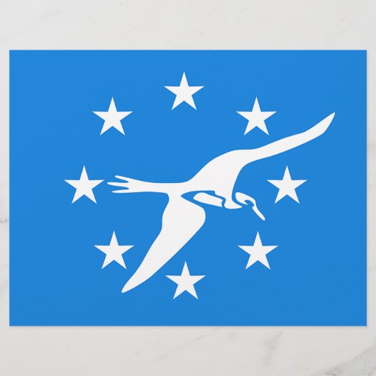 アメリカ合衆国コーパスクリスティ国旗を掲げたフライヤー チラシ (裏面)