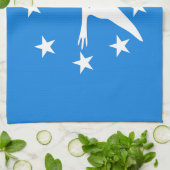 アメリカ合衆国コーパスクリスティ州旗を持つキッチンタオル キッチンタオル (折り畳み)