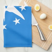 アメリカ合衆国コーパスクリスティ州旗を持つキッチンタオル キッチンタオル (四つ折り)