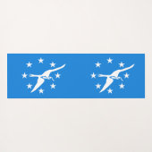 アメリカ合衆国コーパスクリスティ州旗を持つヨガマット ヨガマット (裏面(横))