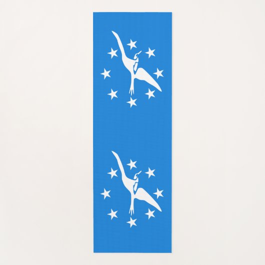 アメリカ合衆国コーパスクリスティ州旗を持つヨガマット ヨガマット (正面)