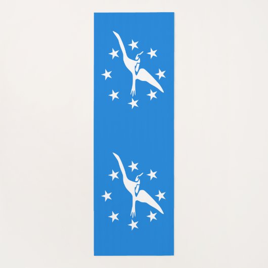 アメリカ合衆国コーパスクリスティ州旗を持つヨガマット ヨガマット (裏面)