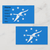 アメリカ合衆国コーパスクリスティ州旗を持つ名刺 名刺 (正面/裏面)