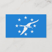 アメリカ合衆国コーパスクリスティ州旗を持つ名刺 名刺 (裏面)