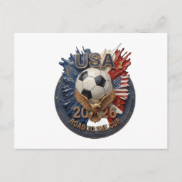 アメリカ合衆国サッカーファンアート | イラスト | 2026 ポストカード