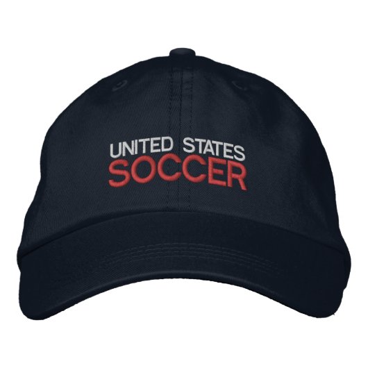 アメリカ合衆国サッカー 刺繍入りキャップ (正面)