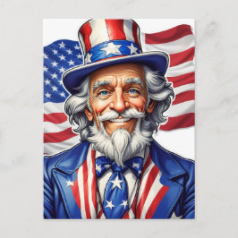 アメリカ合衆国サムおじさん ポストカード