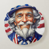 アメリカ合衆国サムおじさん ラウンドクッション (裏面)