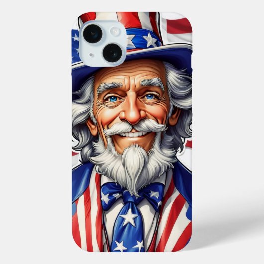 アメリカ合衆国サムおじさん Case-Mate iPhoneケース (裏面)