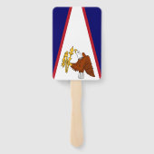 アメリカ合衆国サモア国旗とハンドファンのセット ハンドファン (裏面)