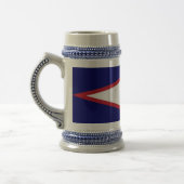 アメリカ合衆国サモア国旗とマグカップ ビールジョッキ (左)