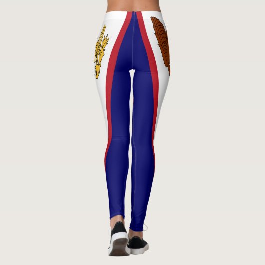 アメリカ合衆国サモア国旗を持つレギンス レギンス (裏面)