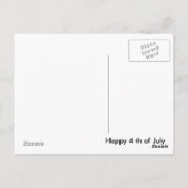 アメリカ合衆国サモア国旗を掲げたはがき – USA ポストカード (裏面)