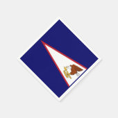 アメリカ合衆国サモア国旗を掲げた愛国的な紙のナプキン スタンダードカクテルナプキン (角)