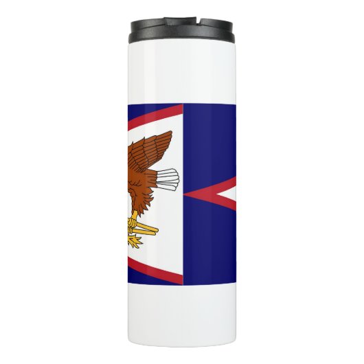 アメリカ合衆国サモア州旗とサーマルタンブラー タンブラー (裏面)