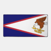 アメリカ合衆国サモア州旗を持つデスクマット デスクマット (正面)