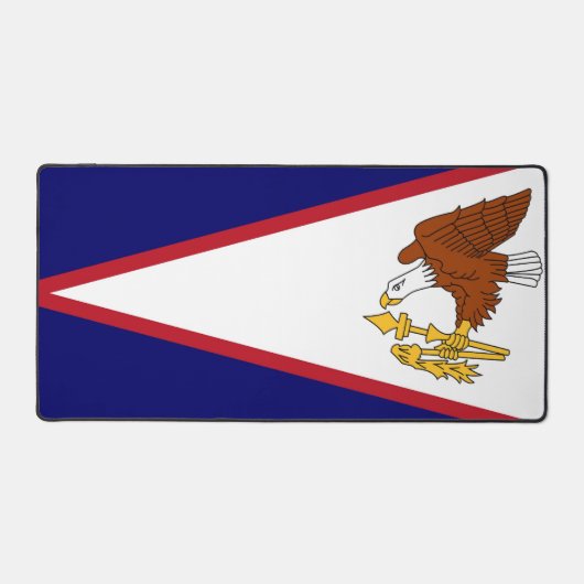 アメリカ合衆国サモア州旗を持つデスクマット デスクマット (正面)