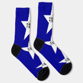 アメリカ合衆国サンアントニオ州旗を持つ女性用ソックス ソックス (右)