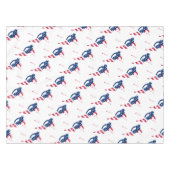 アメリカ合衆国スキーアメリカスキーヤー国旗 テーブルクロス (正面(横))