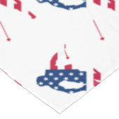 アメリカ合衆国スキーアメリカスキーヤー国旗 テーブルクロス (アングル)