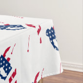 アメリカ合衆国スキーアメリカスキーヤー国旗 テーブルクロス (インサイチュ)