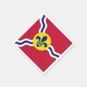 アメリカ合衆国セントルイス国旗、愛国的な紙ナプキン スタンダードカクテルナプキン (角)