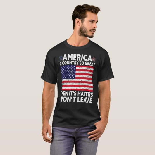 アメリカ合衆国ソ素晴らしス米おもしろい国旗のレトロ4t tシャツ (正面フル)
