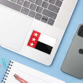 アメリカ合衆国テキサス州ラレドの旗 シール (ノートパソコンとiPhone)