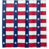 アメリカ合衆国テキサス州州国旗を掲げたシャワーカーテン シャワーカーテン (正面)