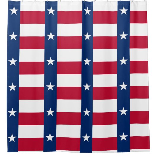 アメリカ合衆国テキサス州州国旗を掲げたシャワーカーテン シャワーカーテン (正面)